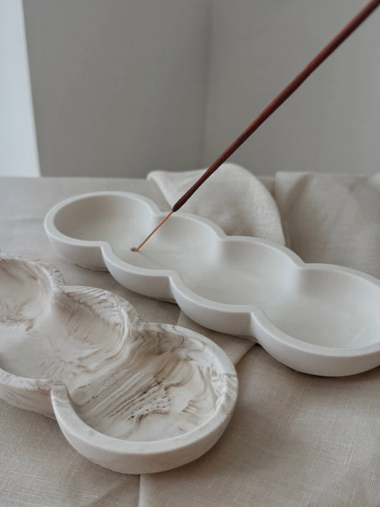 THE CLEO INCENSE HOLDER - MARBLE